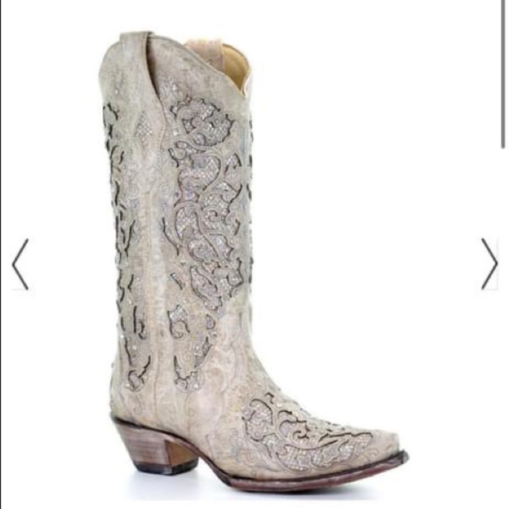 Corral Women’s Glitter Inlay&Crystal Wedding Boots